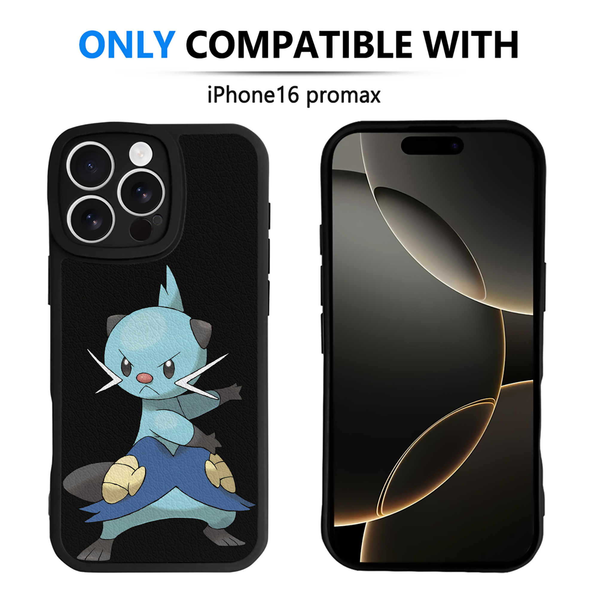 （画像用） ポケットモンスター Pokémon 【iPhone 16シリーズ対応】シリコンスマホケース（レザー調） 材質：シリコン